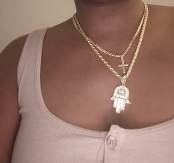 Customer photo review of Rope Chain in Yellow Gold- 4mm