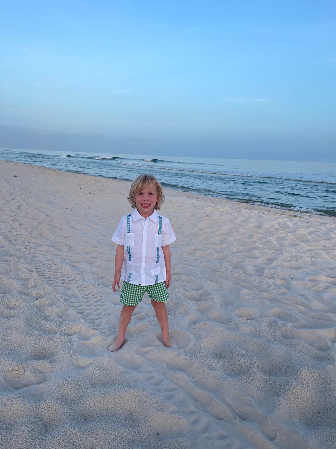 Customer photo review of White Embroidered Guayabera Shirt