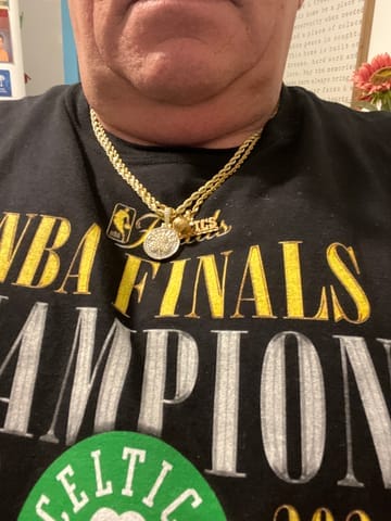 Customer photo review of Rope Chain in Yellow Gold- 4mm