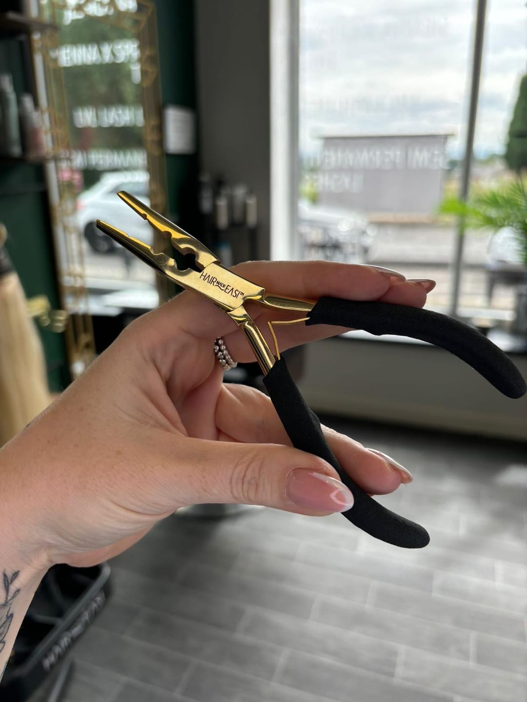 Customer photo review of Nano and Micro Pliers for Hair Extensions