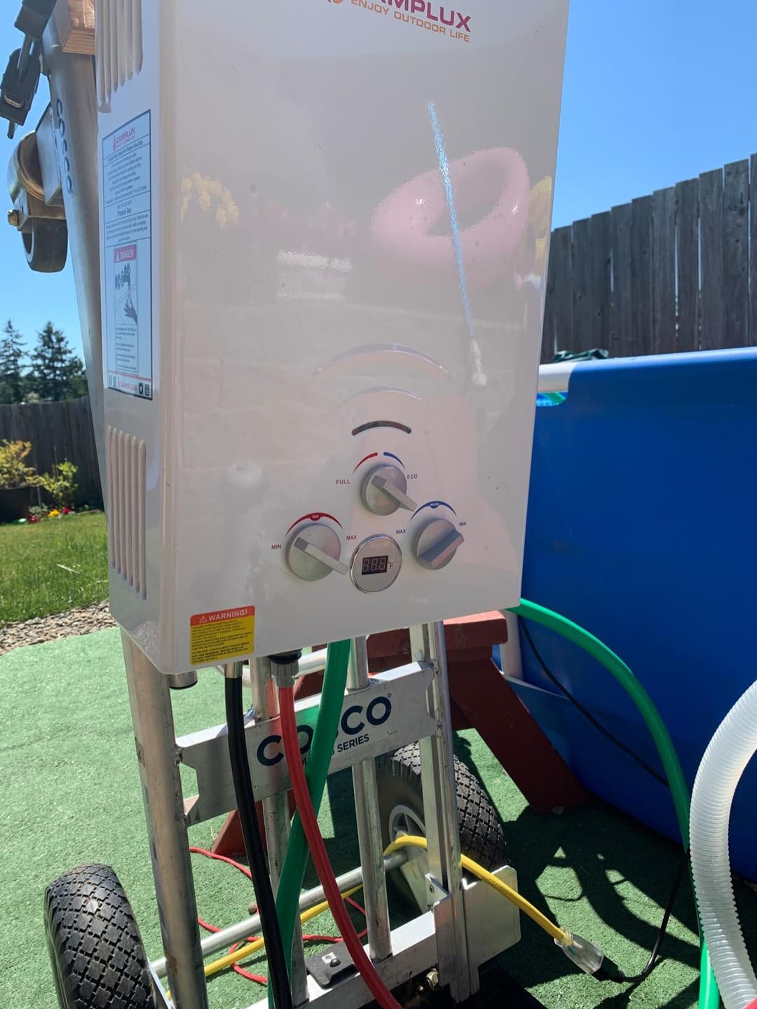 Customer photo review of Camplux Tankless Water Heater for RV 1.58 GPM With Pump Kit