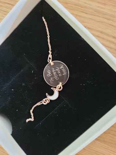 Customer photo review of Armband mit Gravur Little Moon