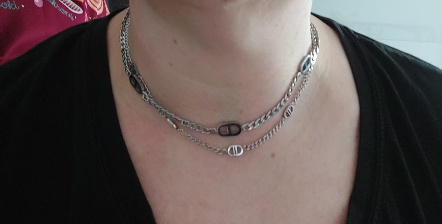 Customer photo review of Five Prestige Halskette | 18K vergoldet