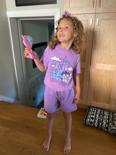 Customer photo review of Bamboo Drawstring Shorts - Taro