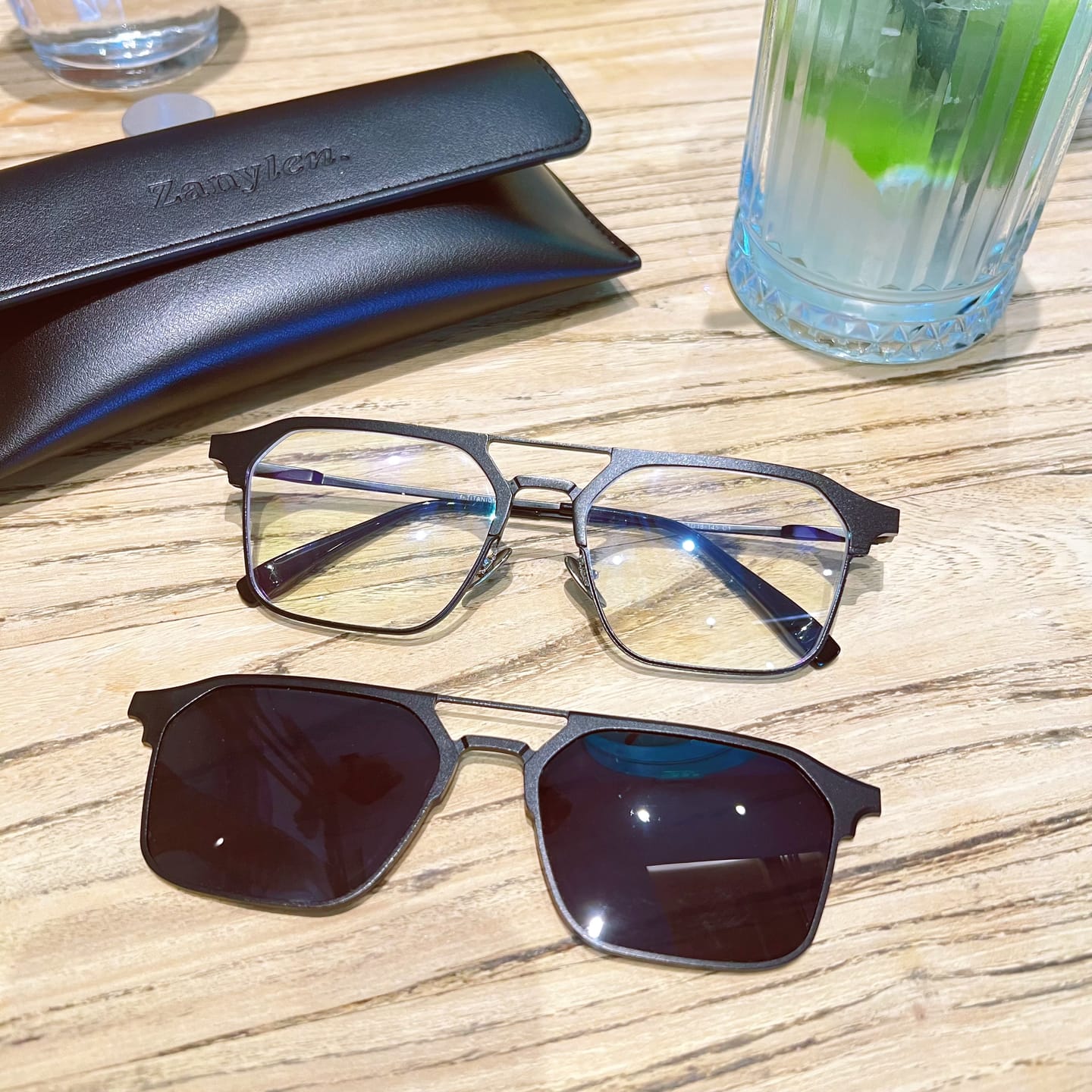 Customer photo review of Michael | Magnetic Clip-on Glasses | ZanyLen New Arrival 2024