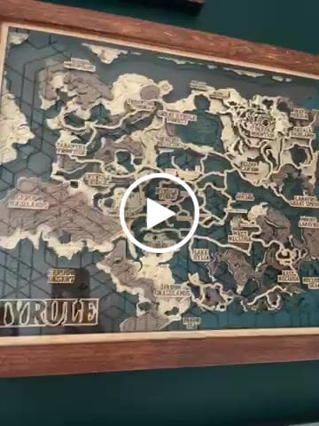 Customer video review of THE HYRULE MAP 2.0