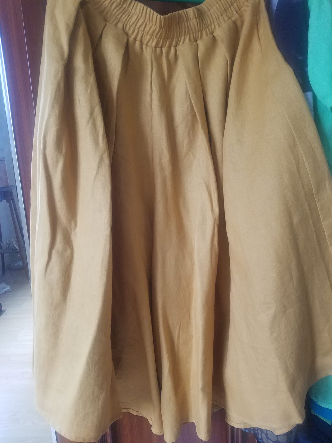 Customer photo review of Pantalon Paco - lin moutarde