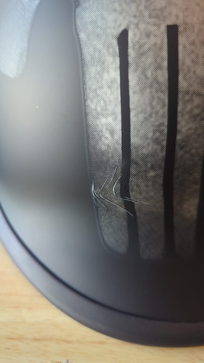 Customer photo review of Low Profile Reversible DOT Polo Helmet / Punisher