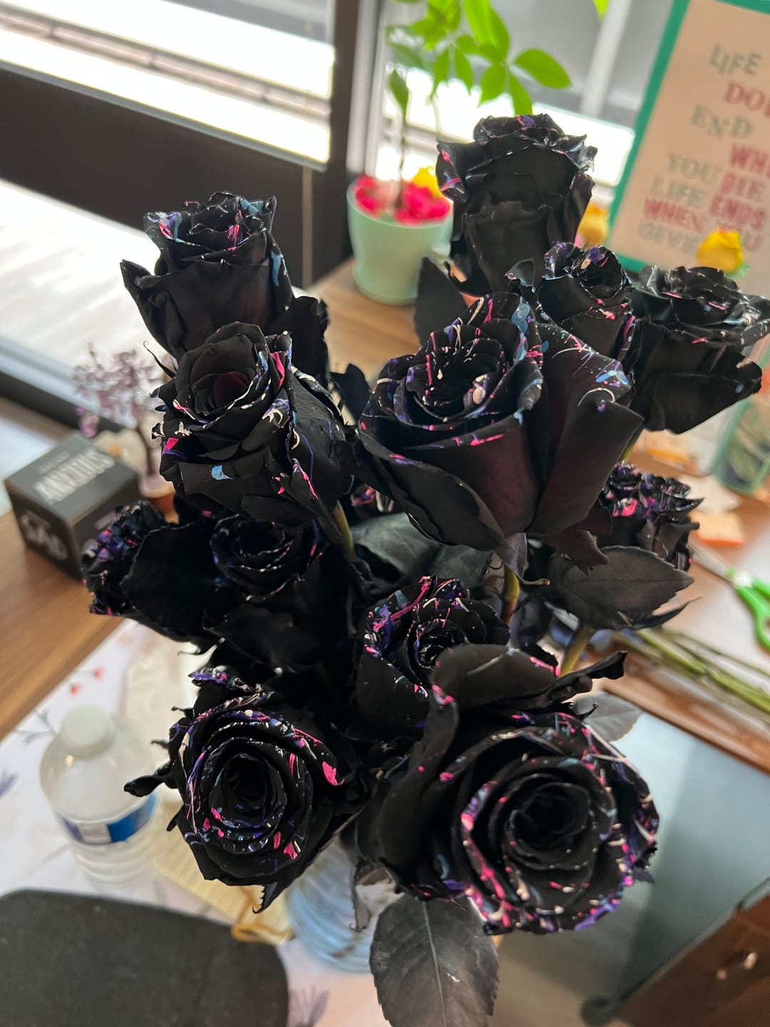 Customer photo review of Black Roses
