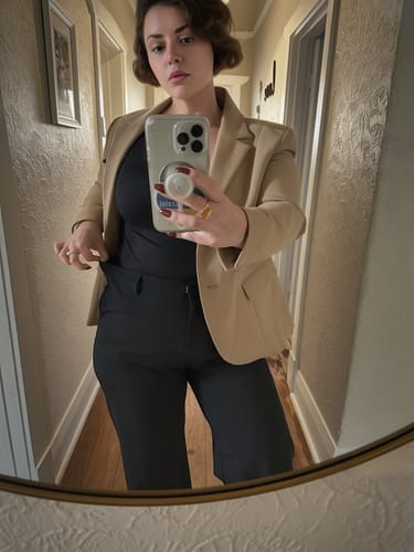 Customer photo review of Impact Wide Leg Pants - Black