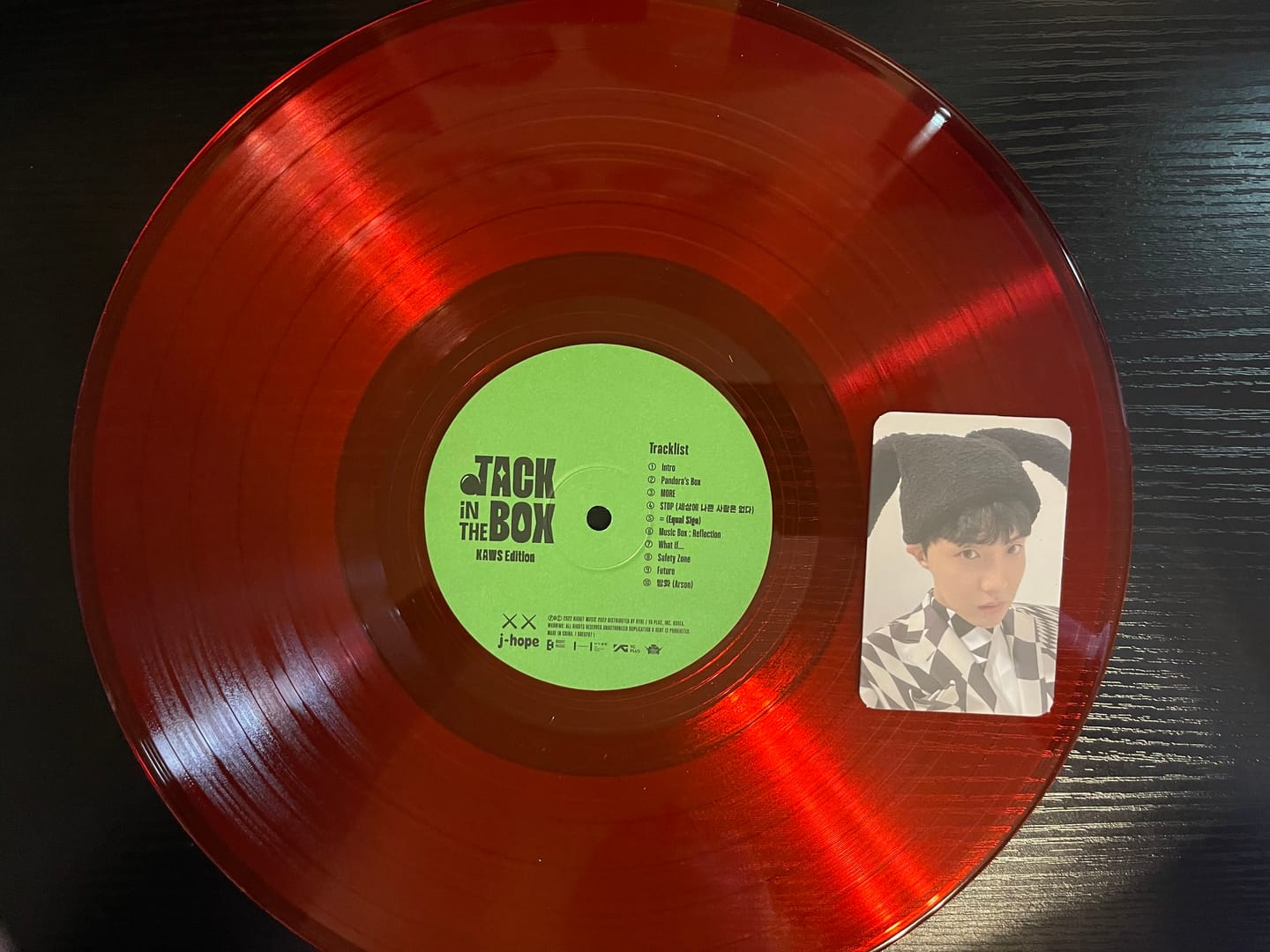 Customer photo review of J-HOPE - 1ST SINGLE ALBUM JACK IN THE BOX VINYL (LIMITED EDITION)