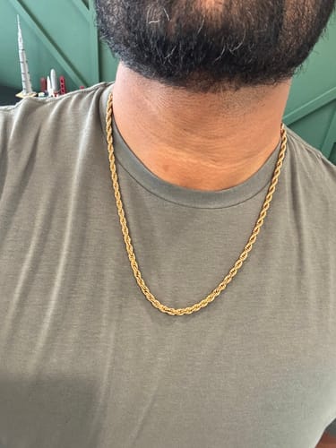 Customer photo review of Rope Set Gold | 5mm
