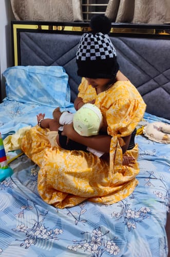 Customer photo review of Yellow Floral Tiered Maxi