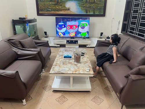 Customer photo review of Sofa văng da 3 chỗ tựa gối - ROSY
