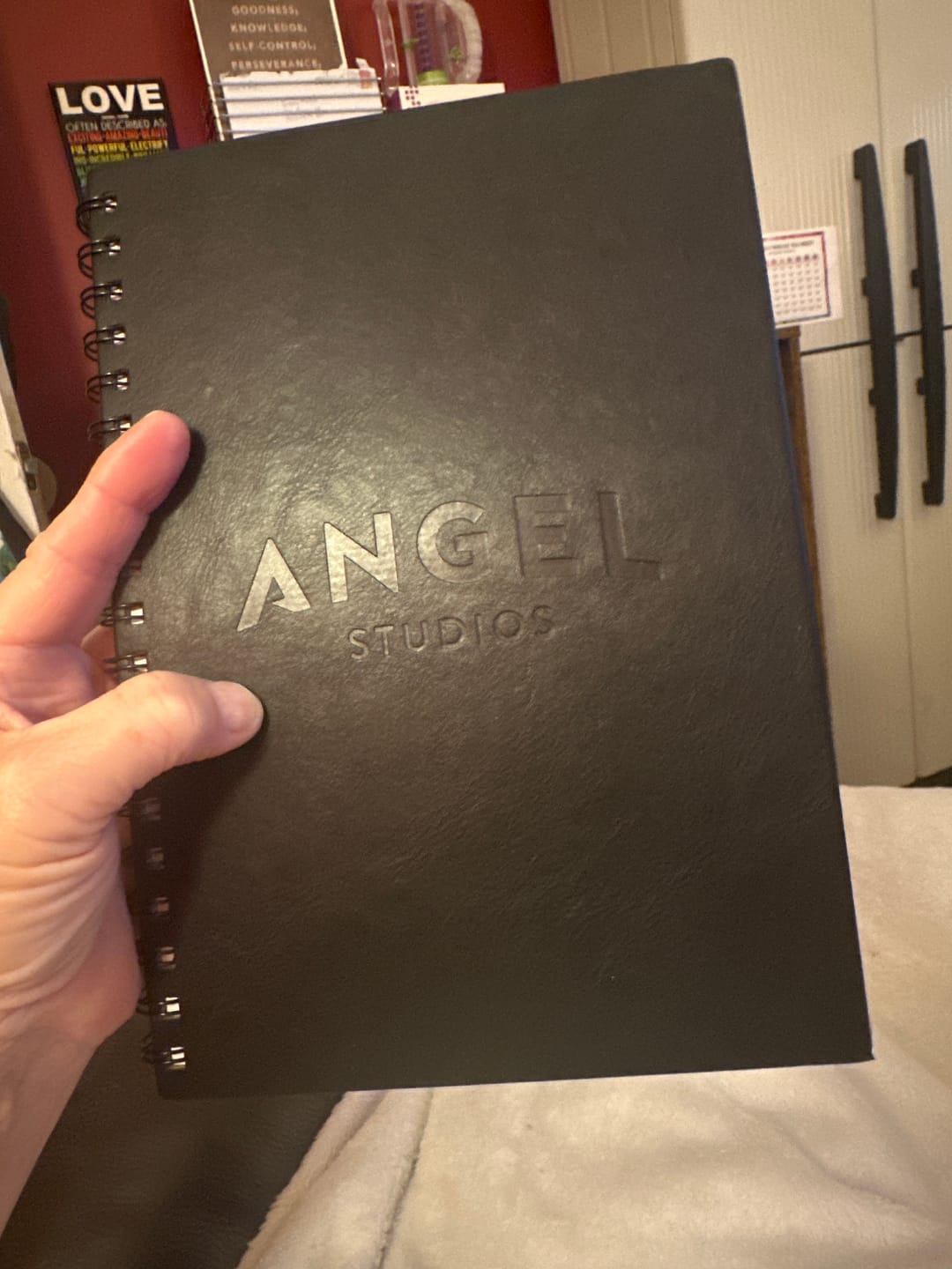 Customer photo review of Angel Studios Spiral Notebook