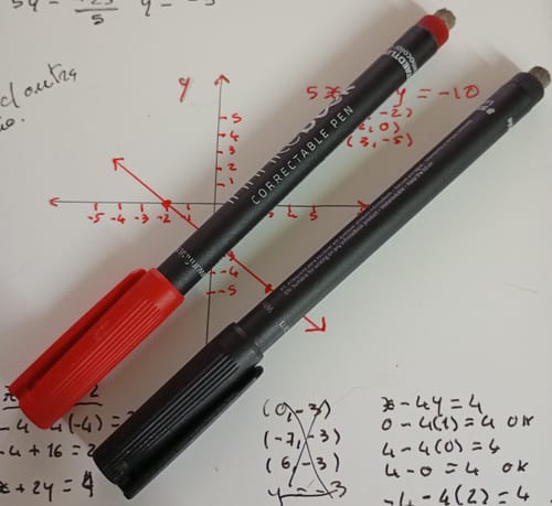 Customer photo review of Black and Red Markers Pack (F)