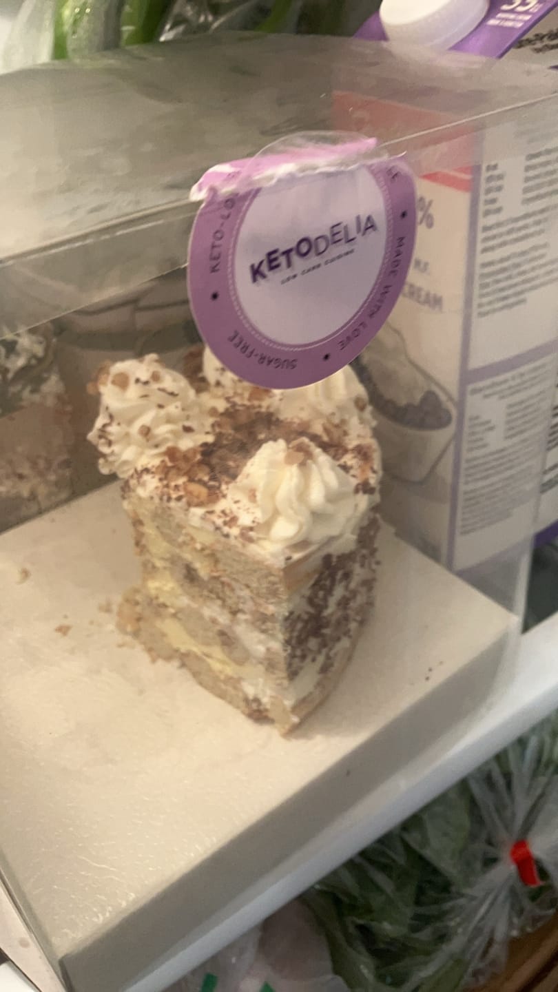 Customer photo review of Keto Buttercream Pecan Bliss Chaffle Cake
