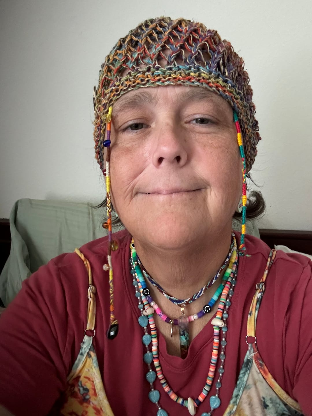Customer photo review of Honeycomb Mushroom Hemp Hat