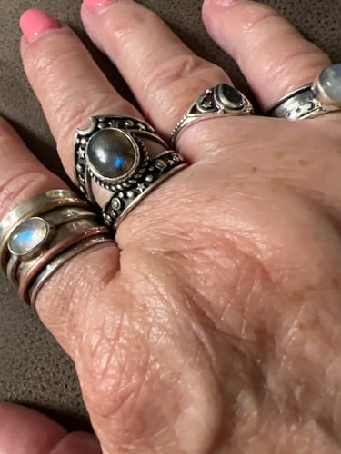 Customer photo review of Celestial Labradorite Ring Sterling Silver