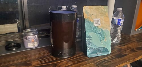 Customer photo review of Blackberry Cream Flavored Coffee