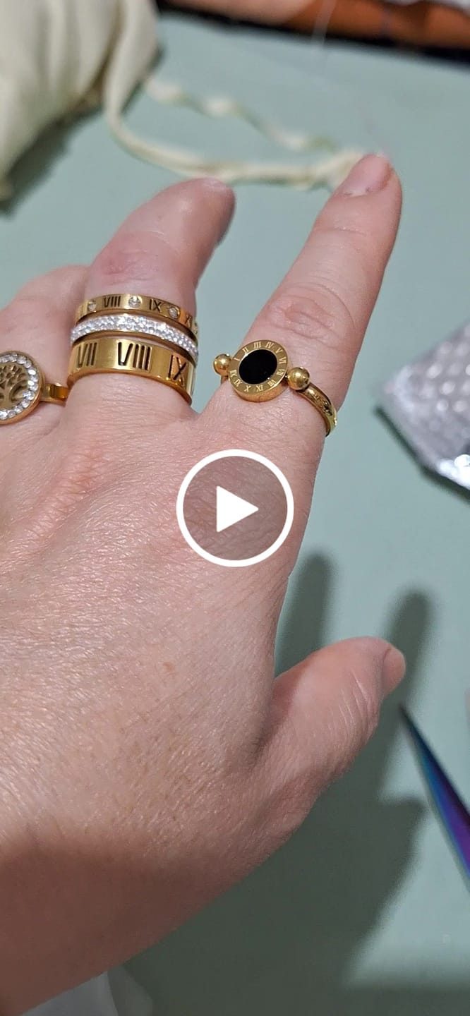 Customer video review of Anel Árvore da Vida Banhado em Ouro 18K