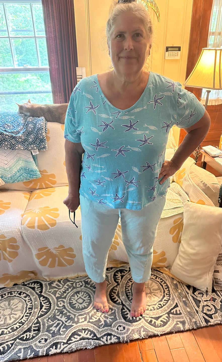 Customer photo review of Classic Beach Cotton Pants