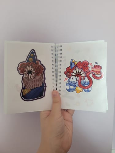 Customer photo review of Certified Clown Small Reusable Sticker Book