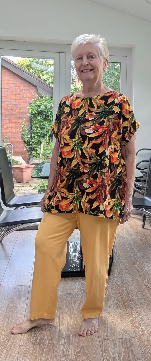 Customer photo review of Viscose Linen Woven Stretch Fabric