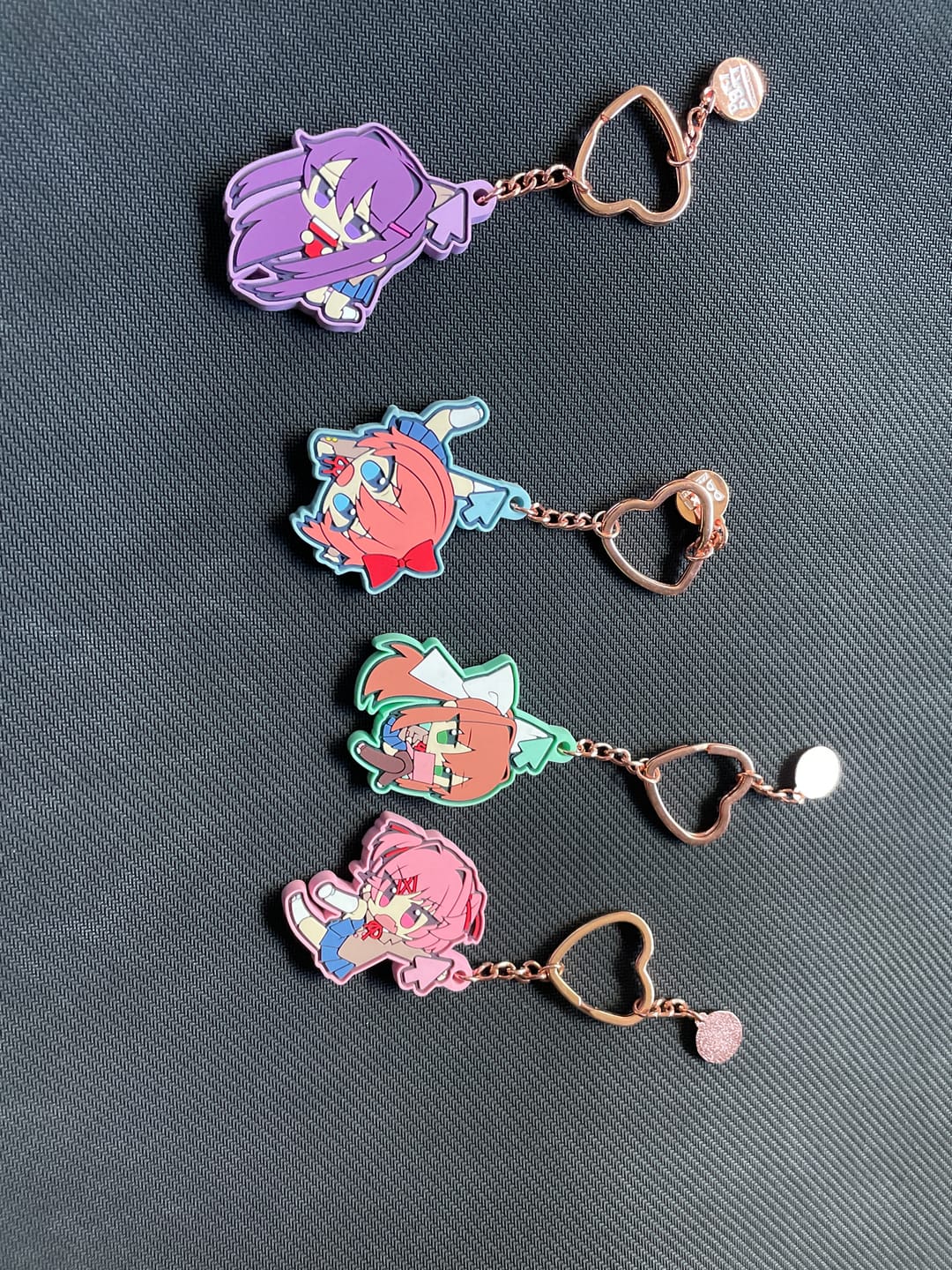 Customer photo review of Doki Doki Literature Club - Monika Mouse Pointer Rubber Keychain