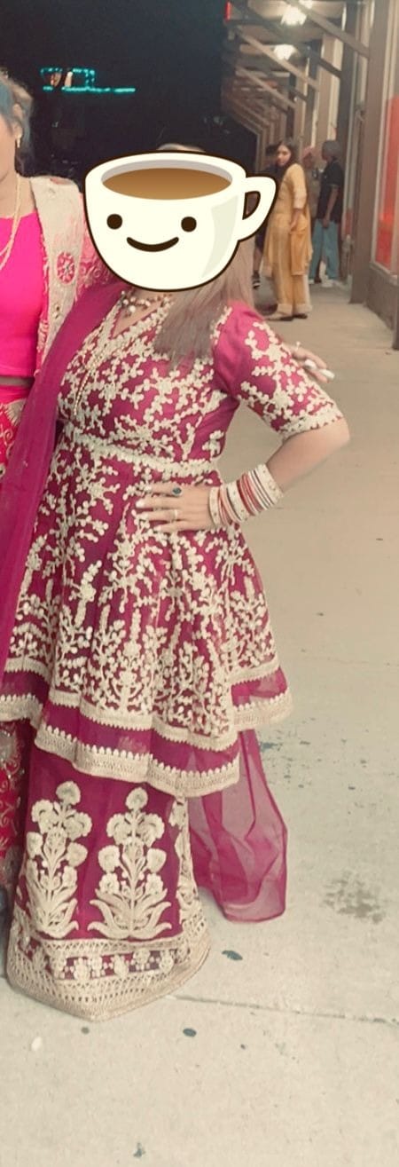 Customer photo review of Beautiful Designer Anarkali Sharara Suits For Women Party Wear Dress