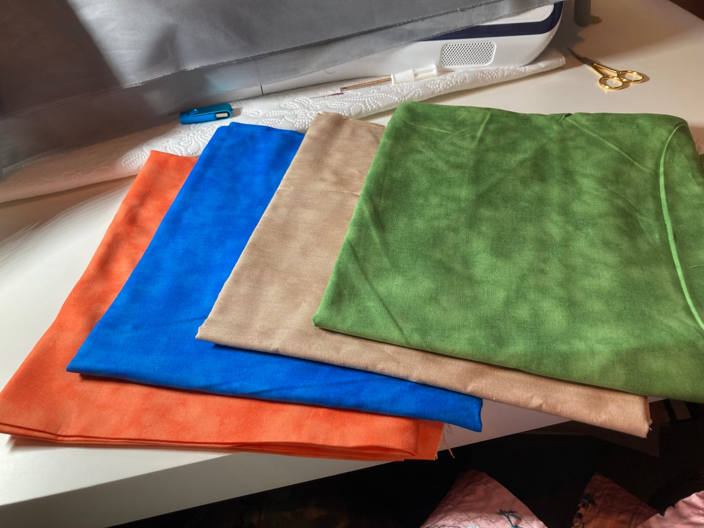 Customer photo review of Marble Craft Cotton Blender Fabric - John Louden