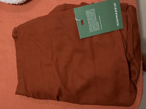 Conceição L. review of Calça Pantalona de Linho Graviola Terracota image 1 out of 1