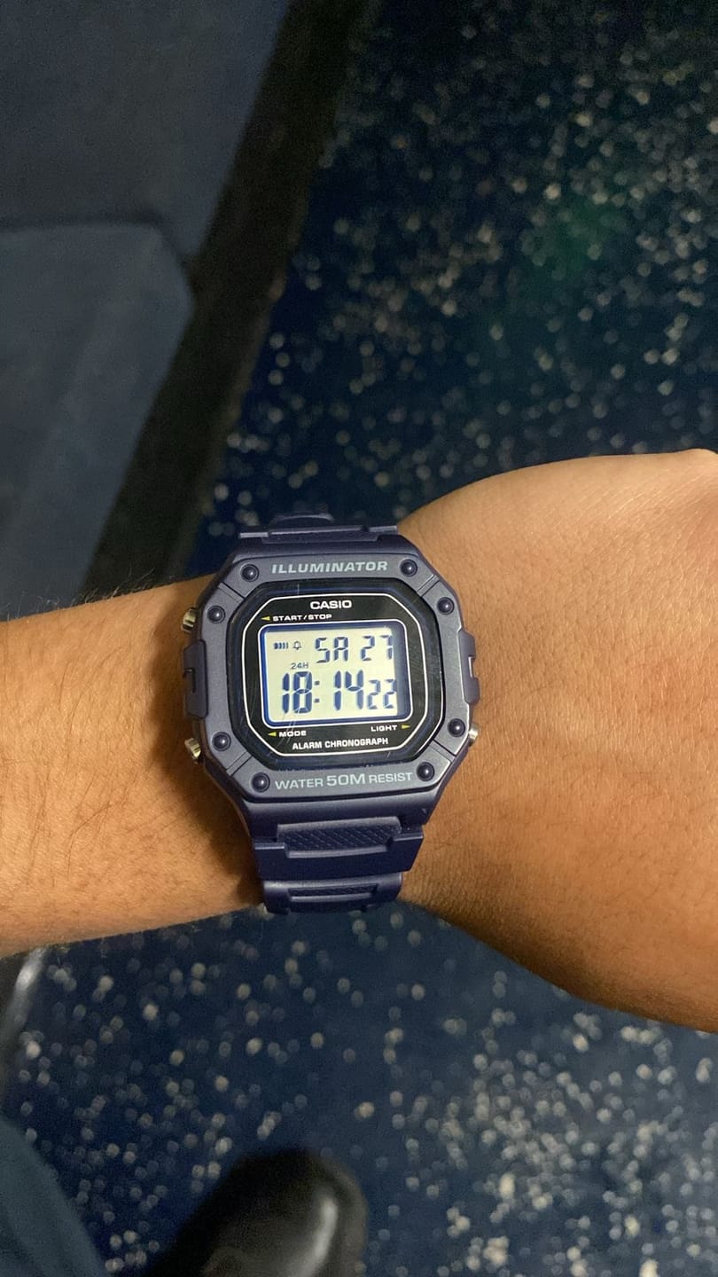 Customer photo review of Reloj Casio Vintage W-218H-2AVDF Azul