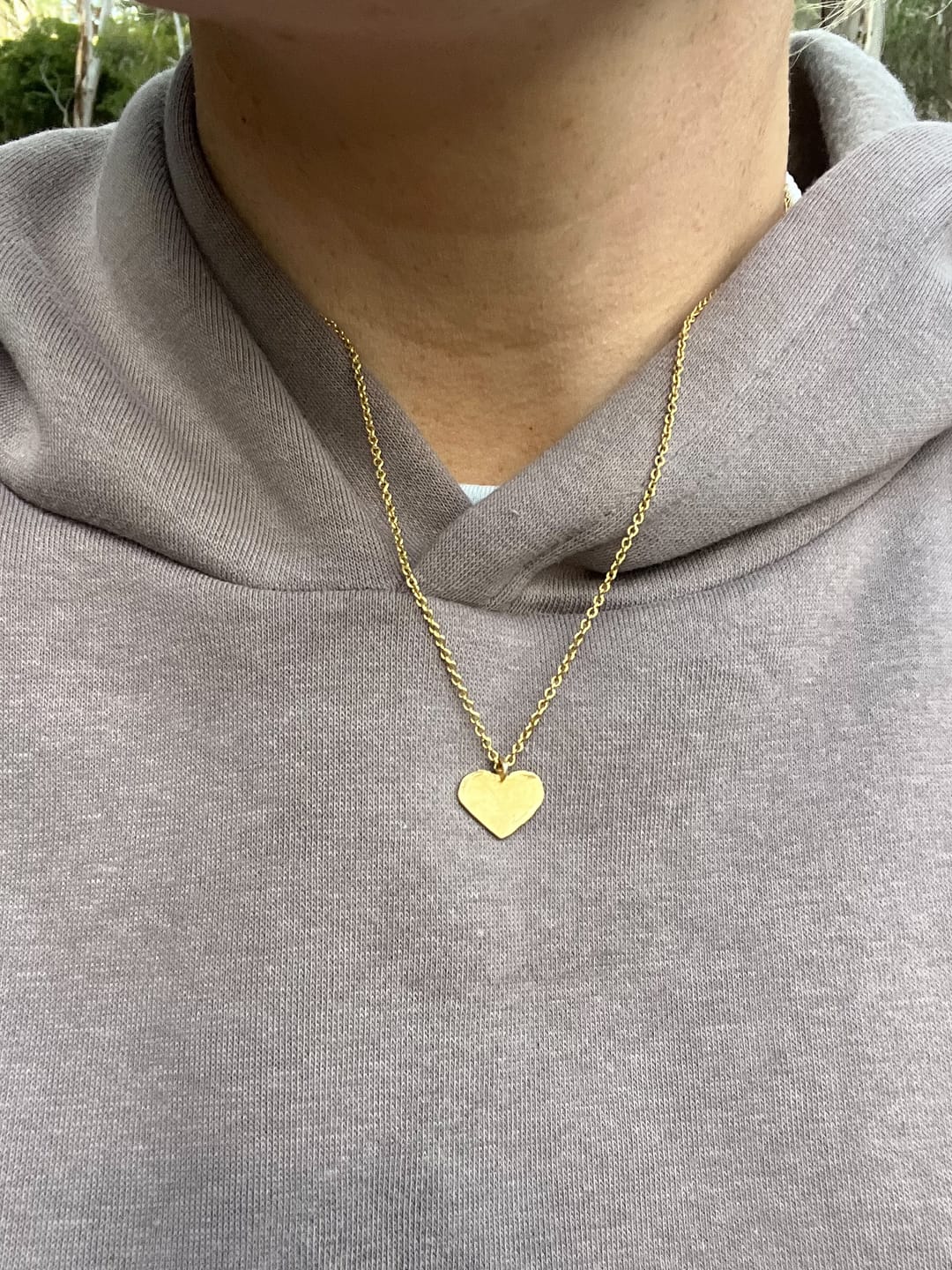 Customer photo review of Love Necklace - Gold Vermeil