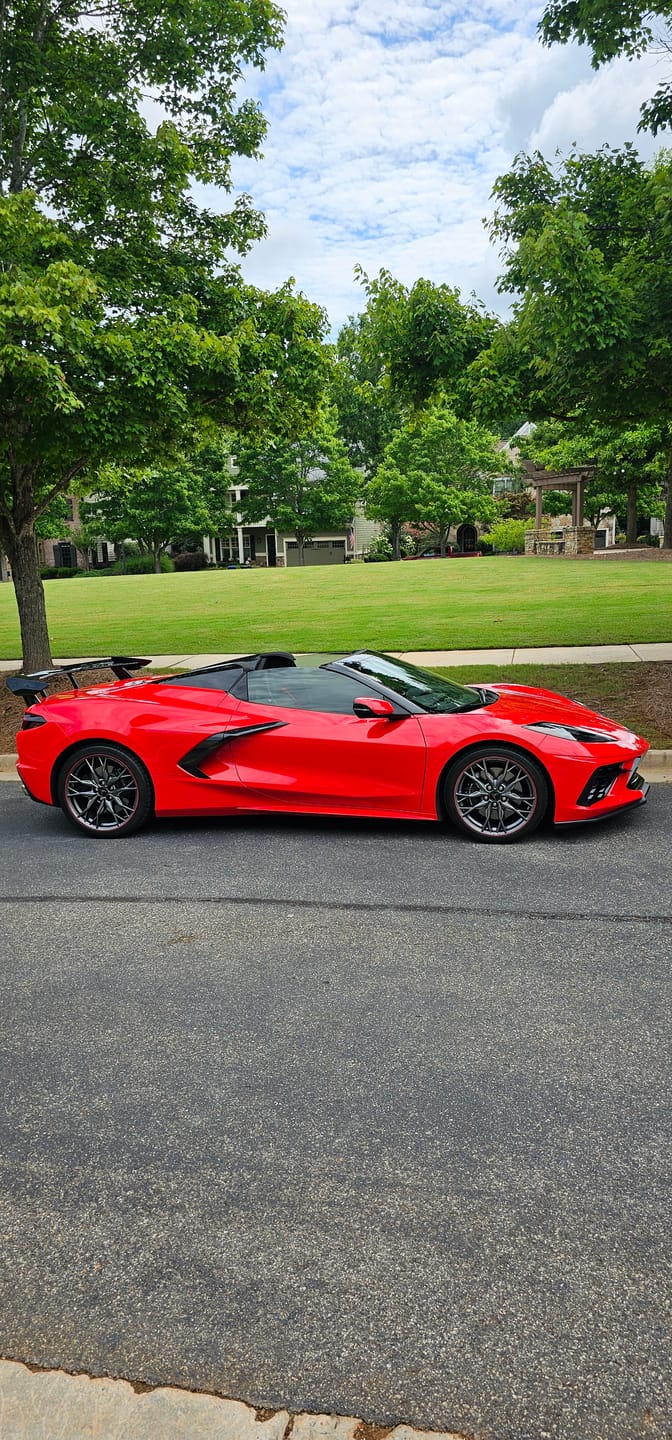 Customer photo review of Chevrolet Corvette C8 Rear Trunk Spoiler High Wing