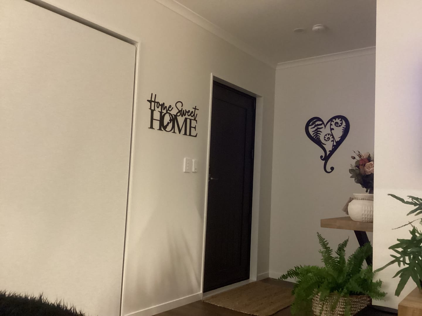 Customer photo review of Fern & Koru Heart Wall Art