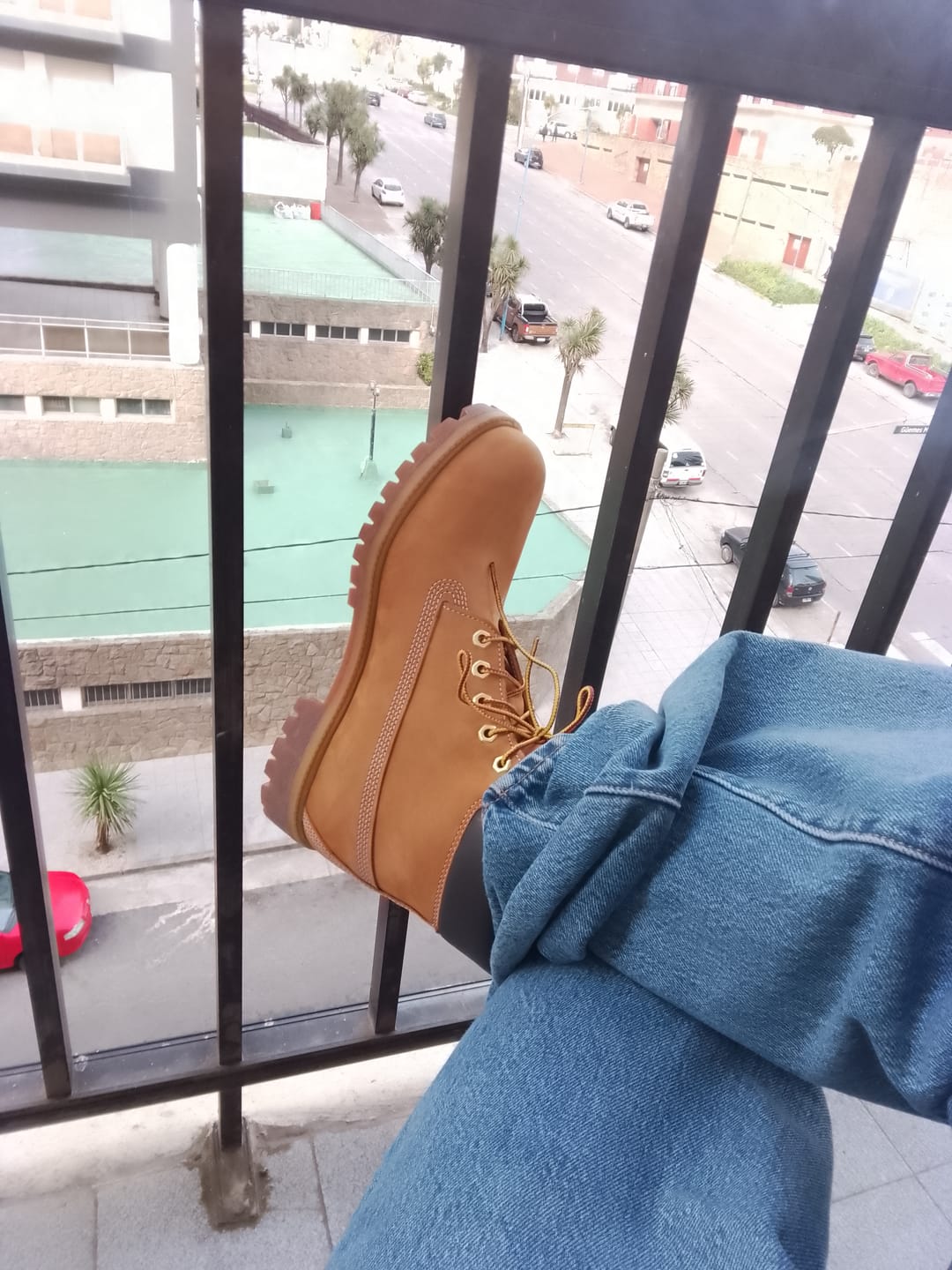 Customer photo review of Botas Timberland Premium 6 Inch Waterproof Beige
