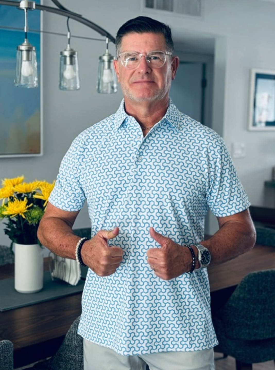 Customer photo review of Pique Stretch Polo
