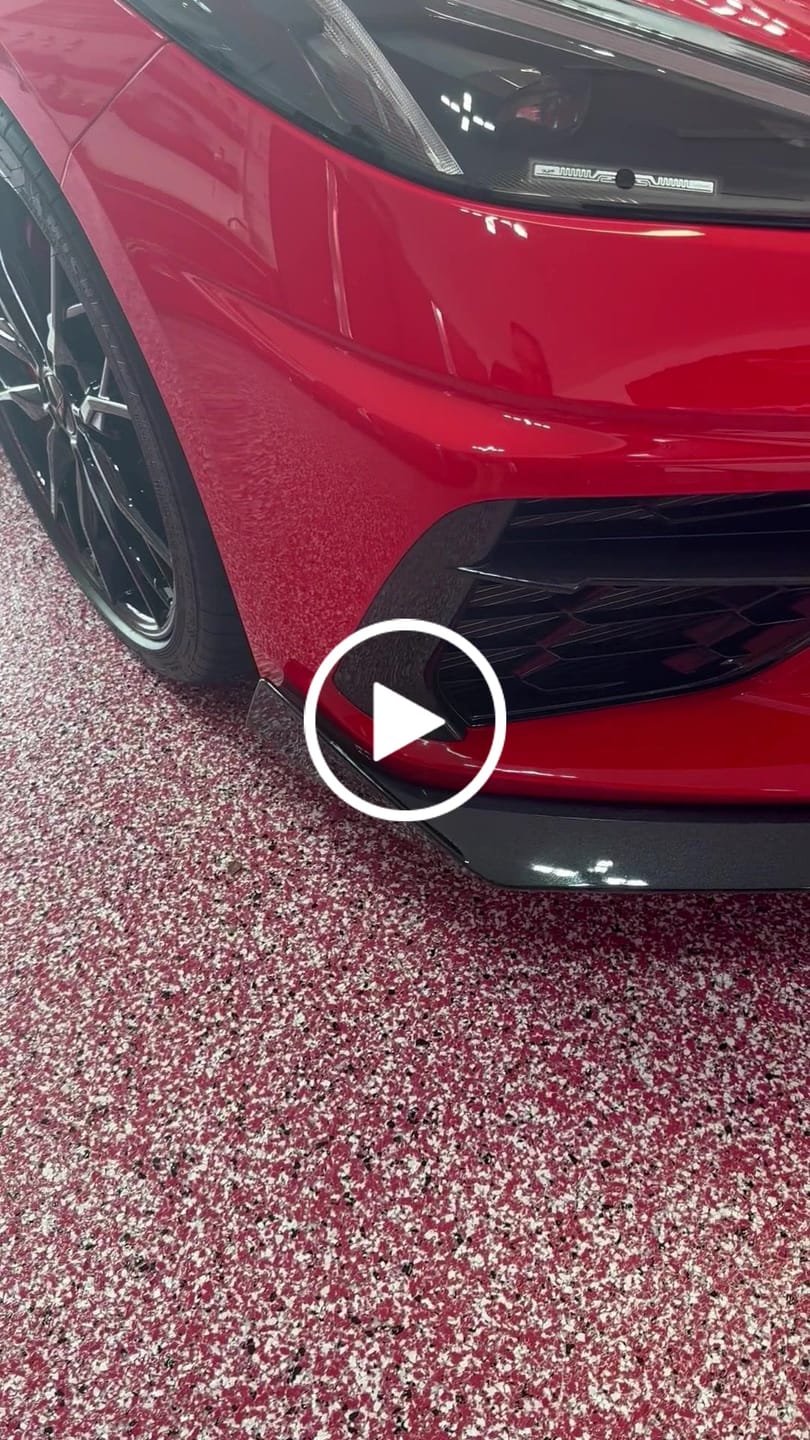 Customer video review of Corvette C8 5VM Front Splitter (2-Piece Version) & Side Skirts
