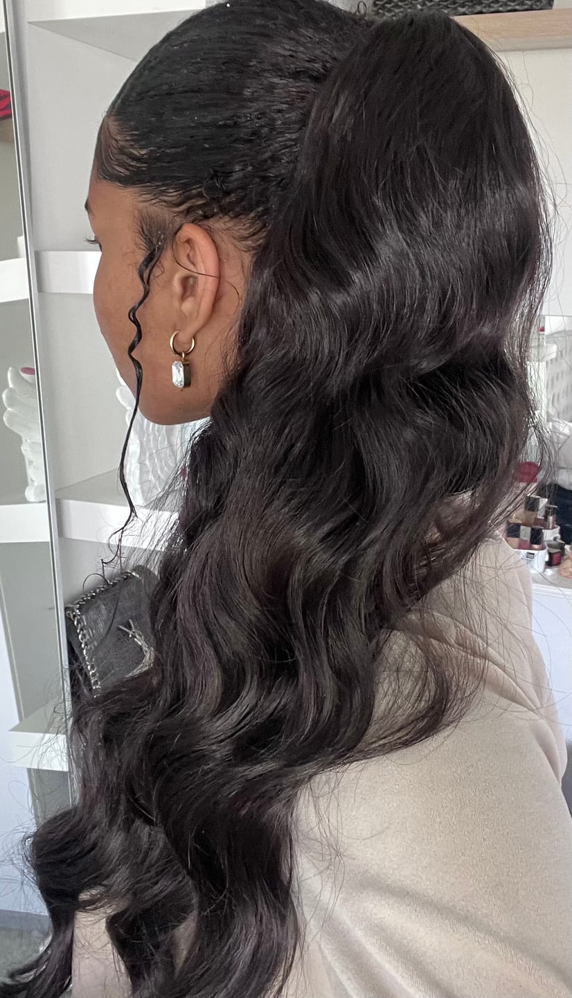 Customer photo review of ATIM PONYTAIL DARK BROWN