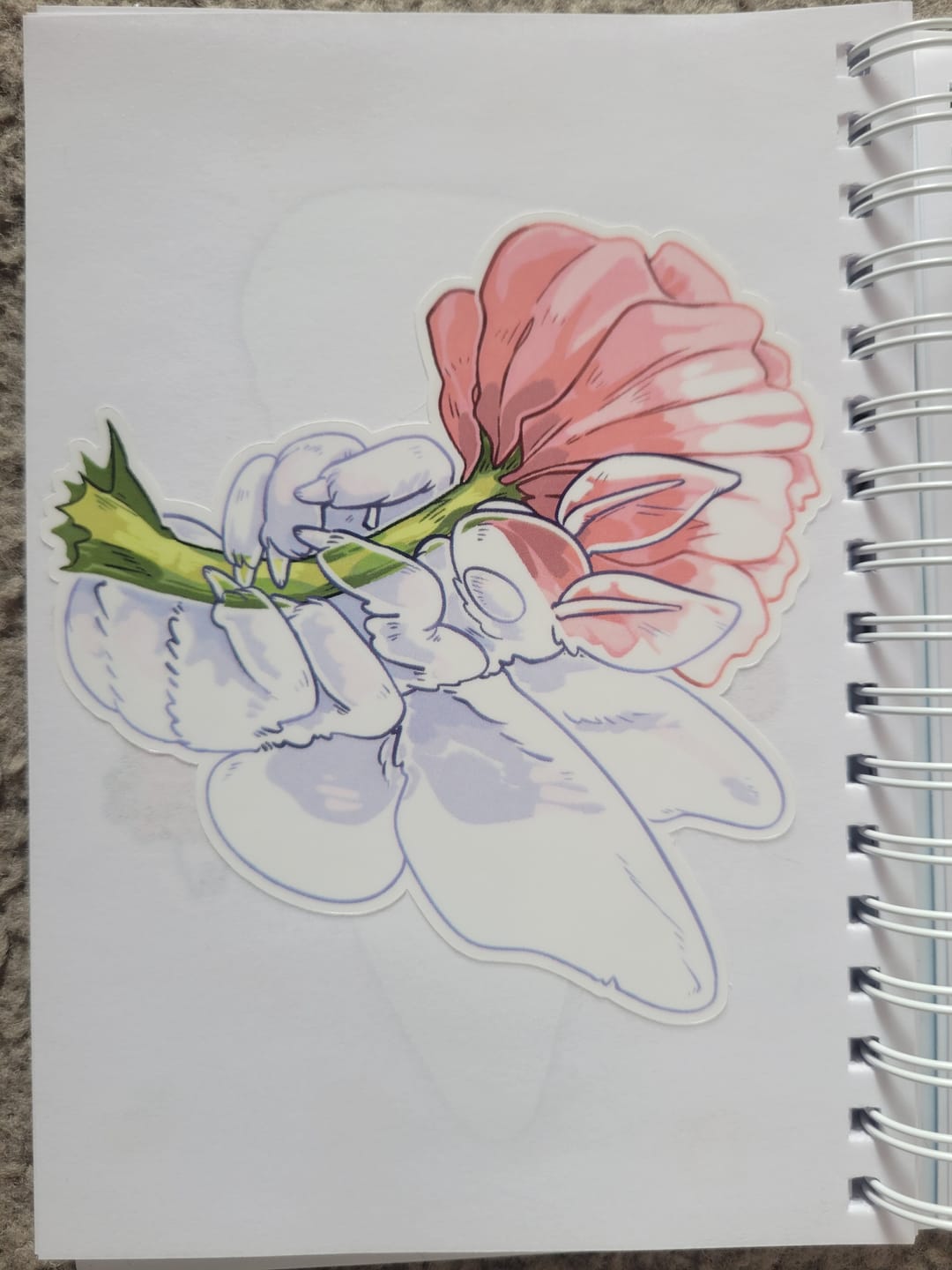 Customer photo review of Glass Moth Sticker