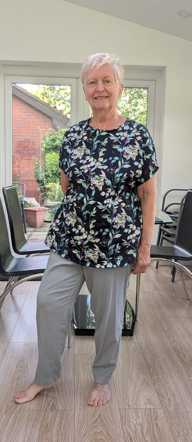 Customer photo review of Viscose Linen Woven Stretch Fabric