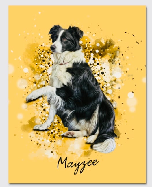 Customer photo review of Personalized Pet Art - Canvas