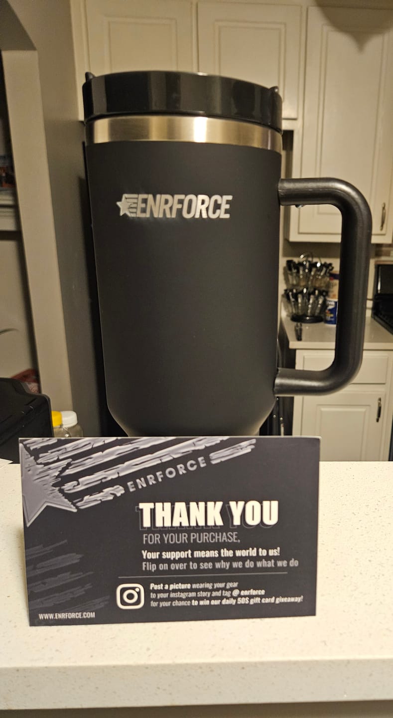 Customer photo review of 40 OZ Soft Matte Tumbler