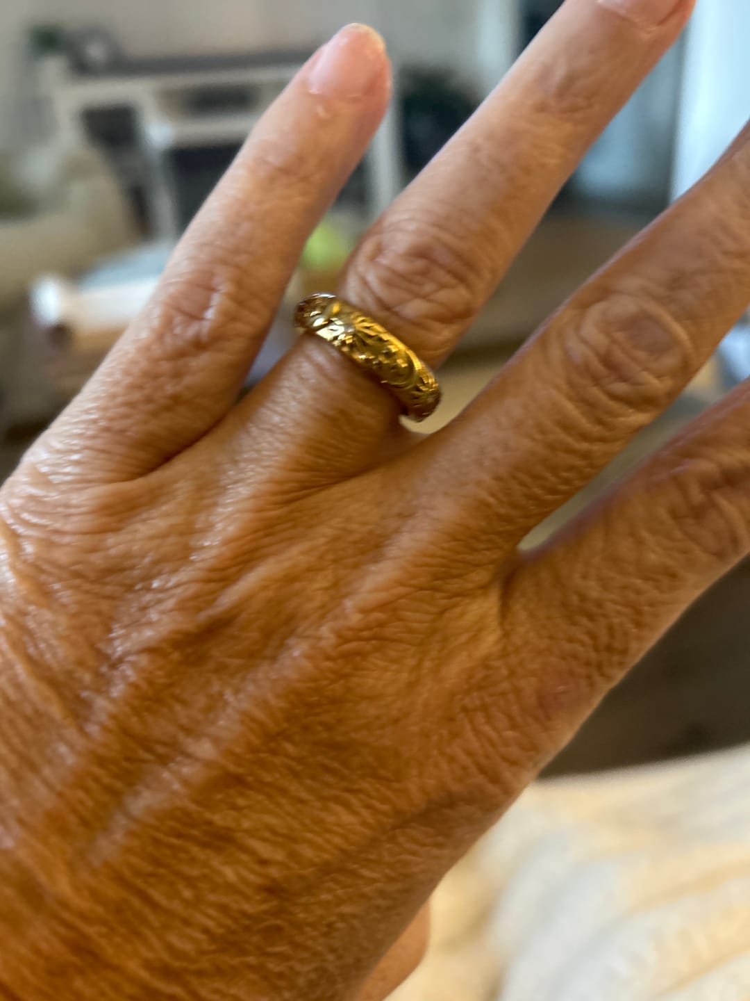 Customer photo review of Celestial Gold Ring