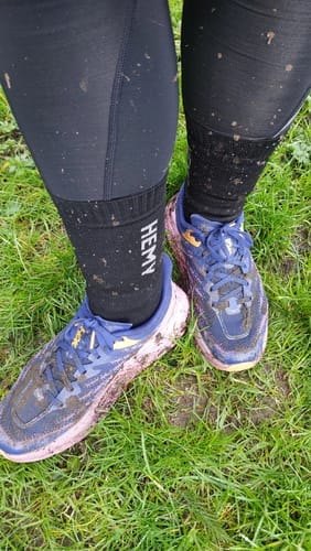 Customer photo review of HEMY Crew Waterproof Socks - Limited Edition - Pre-Order