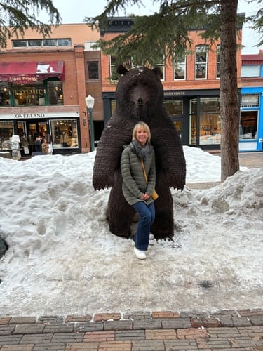 Customer photo review of Sage Duck Down Puffer Coat