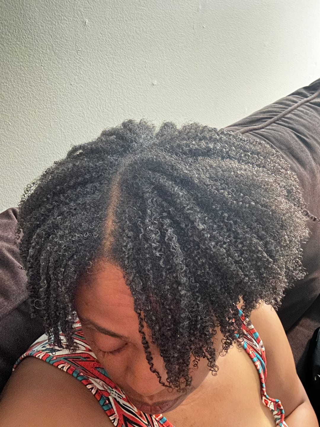 Customer photo review of (Pre-Order - Ships July 1st) Defining Flaxseed Gel for Curly Hair with Organic Jojoba Oil for Moisture and Lavender Fragrance