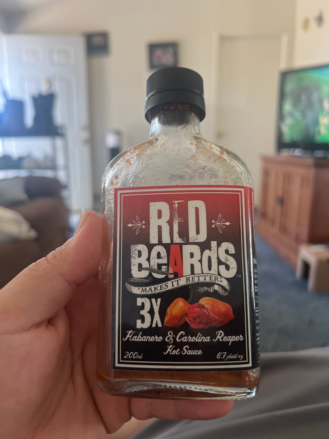 Customer photo review of 3X HABANEROS MEETS THE REAPER HOT SAUCE