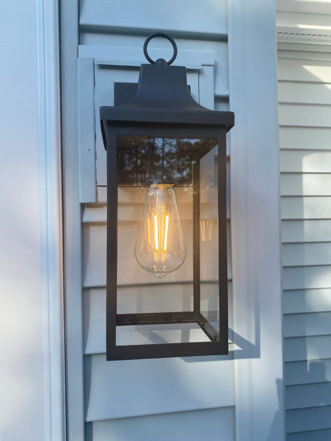Customer photo review of LED Filament Edison Light Bulb - ST19 Vintage - 7 Watt - Clear - 2700K